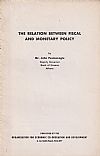 The relation between fiscal and monetary policy