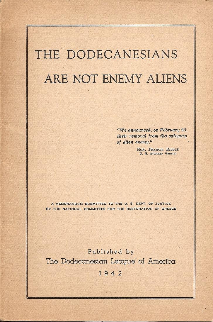 The Dodecanesians are not enemy aliens
