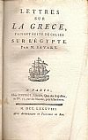 Lettres sur la Grece, faisant suite de celles sur l' Egypte