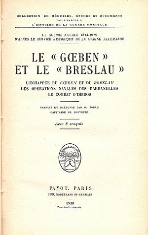 LE « GOEBEN » ET LE « BRESLAU »