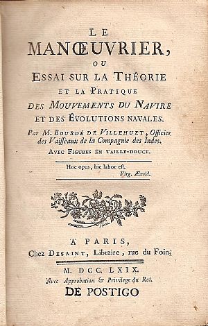 LE MANŒUVRIER  OU ESSAI SUR LA THEORIE ET LA PRATIQUE DES MOUVEMENTS DU NAVIRE ET DES EVOLUTIONS NAVALES