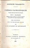 ARISTOTE VALAORITIS - Poèmes Patriotiques