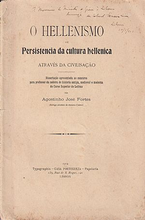 O HELLENISMO ou Persistencia da cultura hellenicca-Atravé da Civilisaçao
